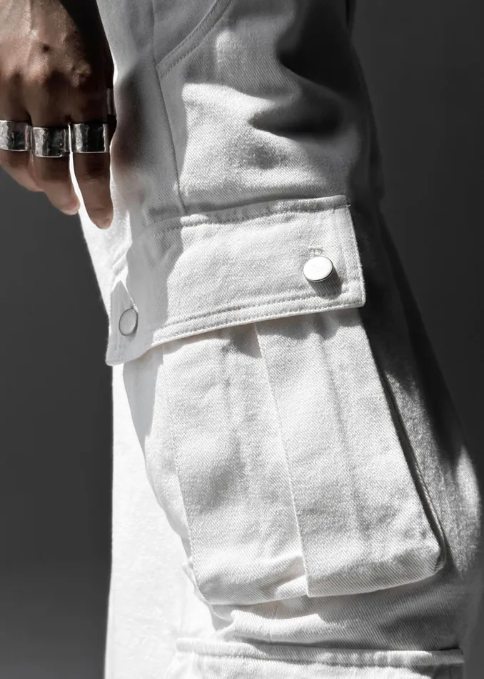 The Frankie Shop Bottoms Arlon Cargo Pants 8211 White 8211 Women