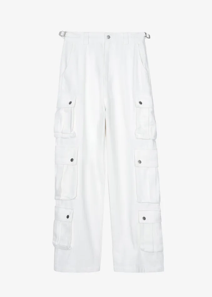 The Frankie Shop Bottoms Arlon Cargo Pants 8211 White 8211 Women