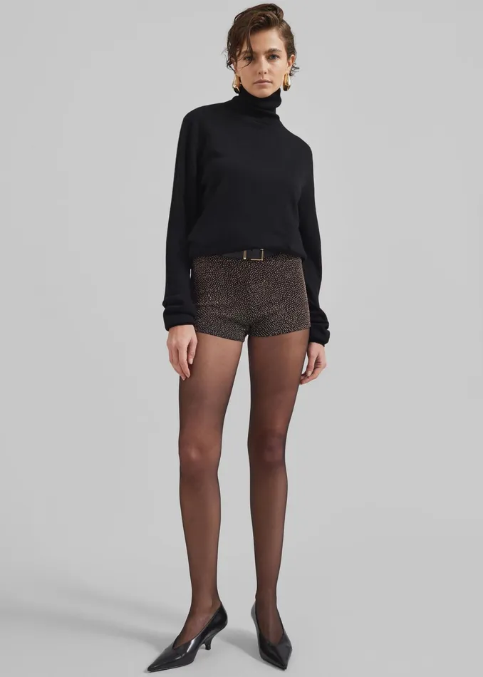The Frankie Shop Bottoms Beaufille Nikos Shorts 8211 BlackGold 8211 Women