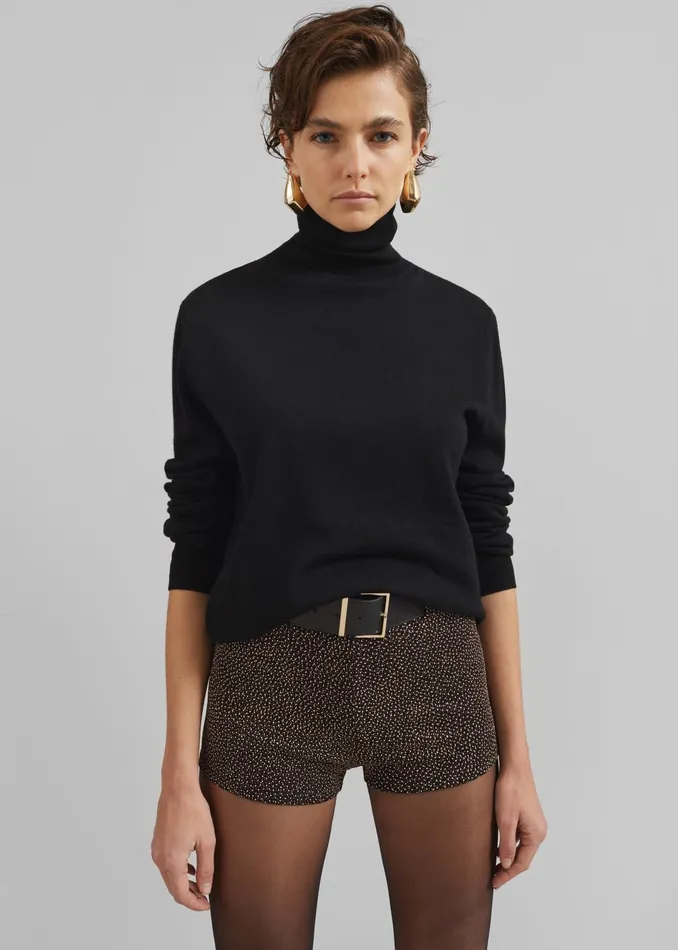 The Frankie Shop Bottoms Beaufille Nikos Shorts 8211 BlackGold 8211 Women