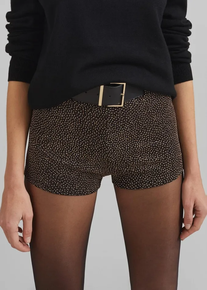 The Frankie Shop Bottoms Beaufille Nikos Shorts 8211 BlackGold 8211 Women