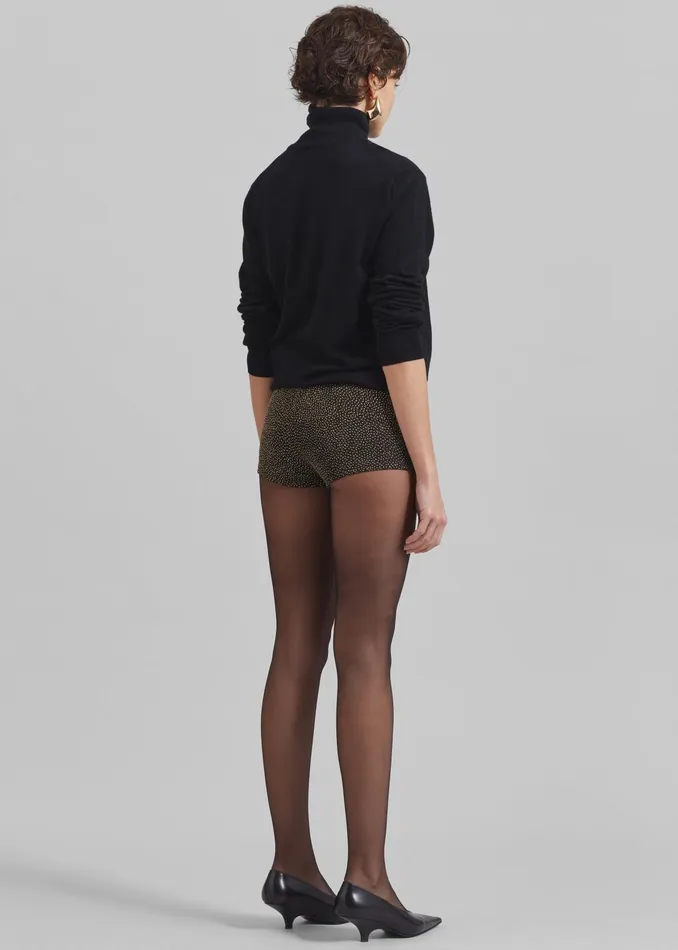 The Frankie Shop Bottoms Beaufille Nikos Shorts 8211 BlackGold 8211 Women