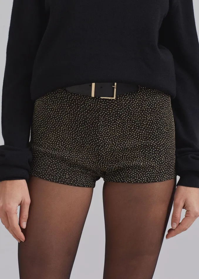 The Frankie Shop Bottoms Beaufille Nikos Shorts 8211 BlackGold 8211 Women