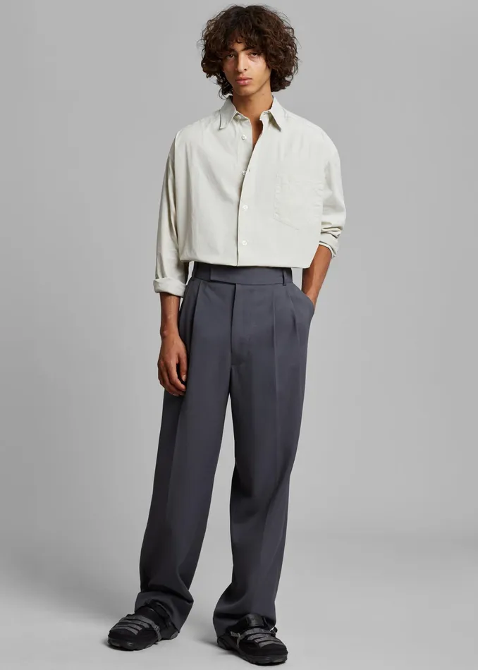 The Frankie Shop Bottoms Beo Suit Pants 8211 Charcoal 8211 Men