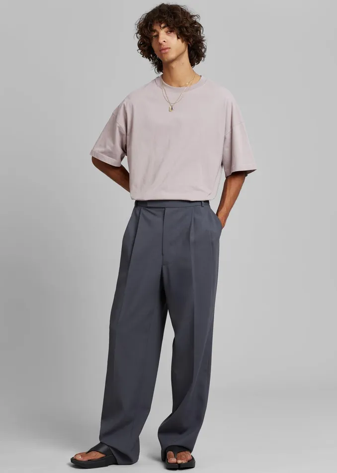 The Frankie Shop Bottoms Beo Suit Pants 8211 Charcoal 8211 Men