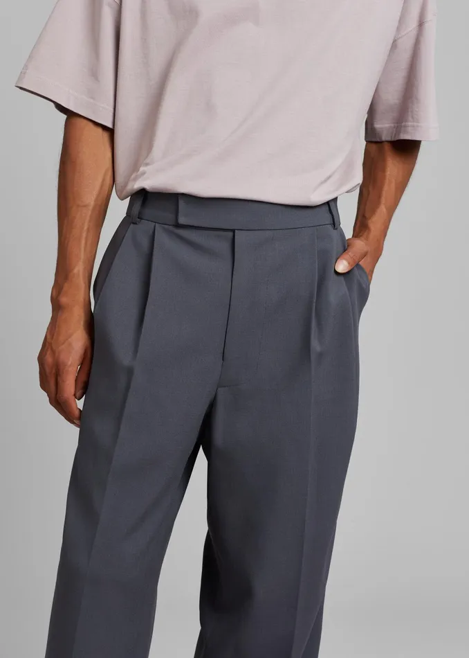 The Frankie Shop Bottoms Beo Suit Pants 8211 Charcoal 8211 Men