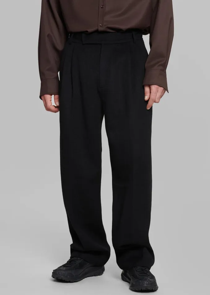 The Frankie Shop Bottoms Beo Wool Suit Pants 8211 Black 8211 Men