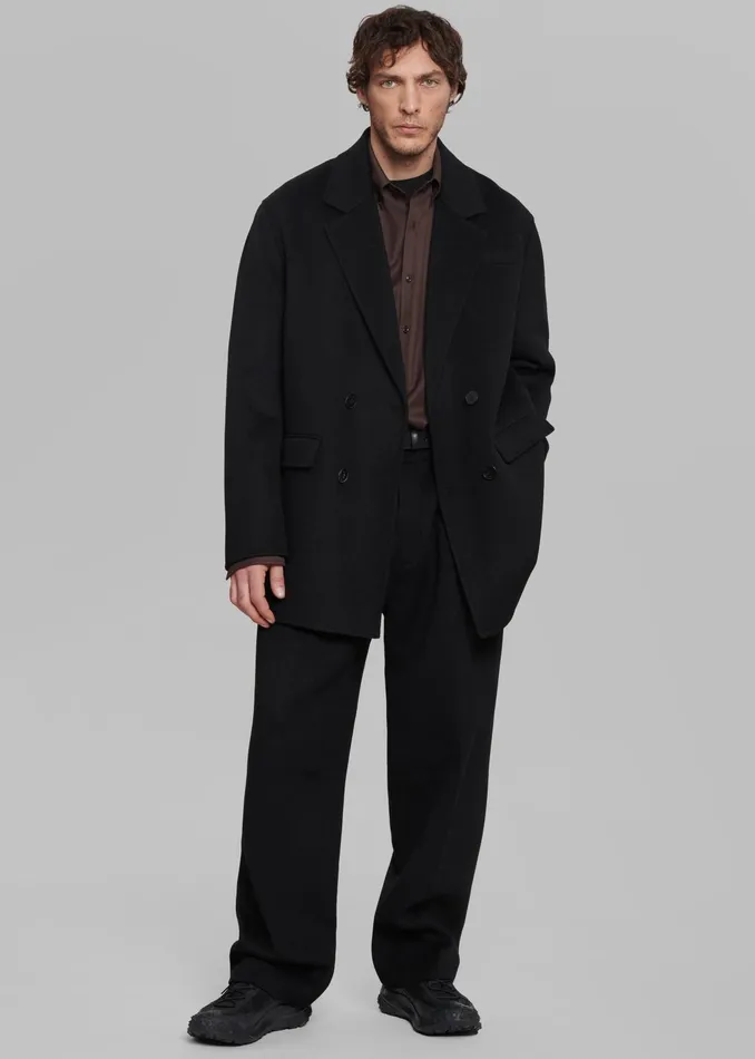 The Frankie Shop Bottoms Beo Wool Suit Pants 8211 Black 8211 Men