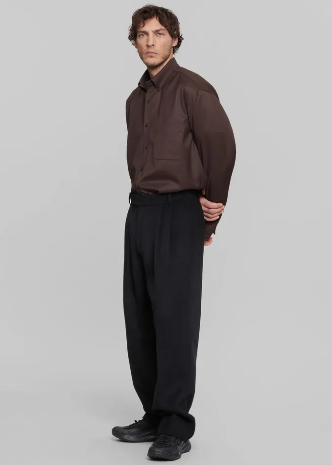 The Frankie Shop Bottoms Beo Wool Suit Pants 8211 Black 8211 Men
