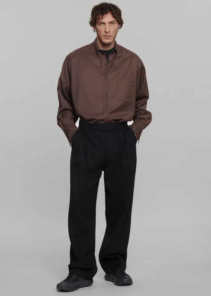 The Frankie Shop Bottoms Beo Wool Suit Pants 8211 Black 8211 Men