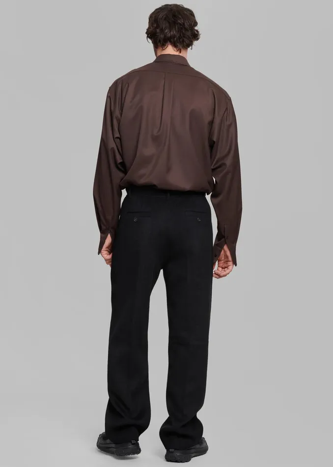 The Frankie Shop Bottoms Beo Wool Suit Pants 8211 Black 8211 Men