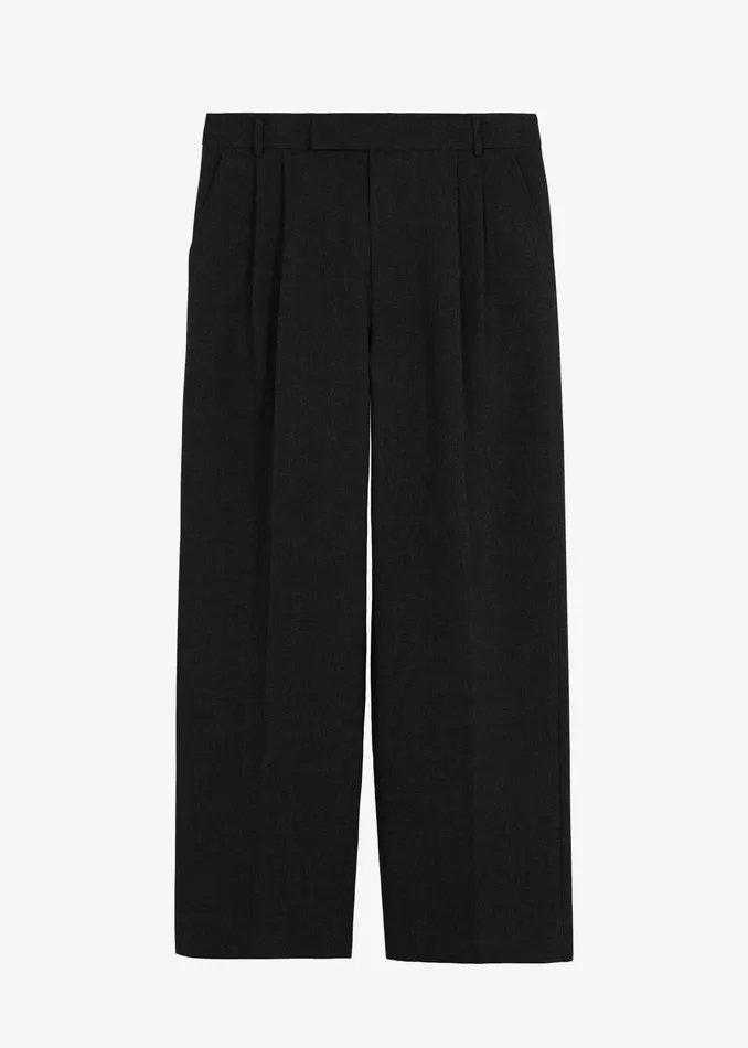 The Frankie Shop Bottoms Beo Wool Suit Pants 8211 Black 8211 Men