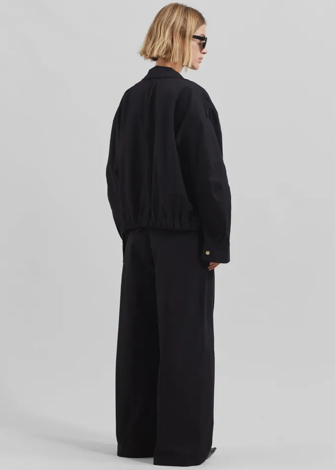The Frankie Shop Bottoms Calix Wide Leg Pants 8211 Black 8211 Women