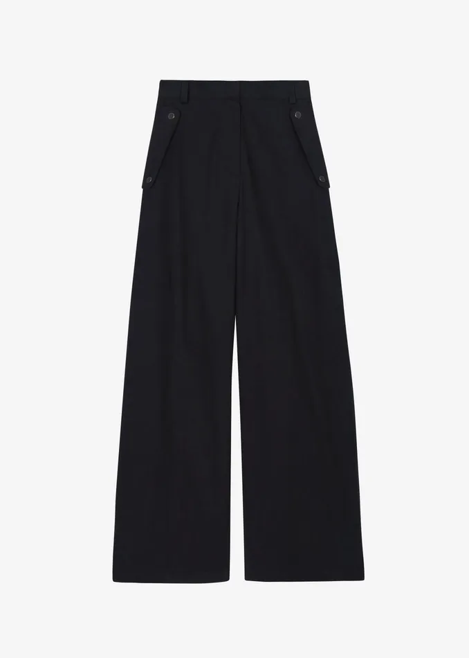 The Frankie Shop Bottoms Calix Wide Leg Pants 8211 Black 8211 Women