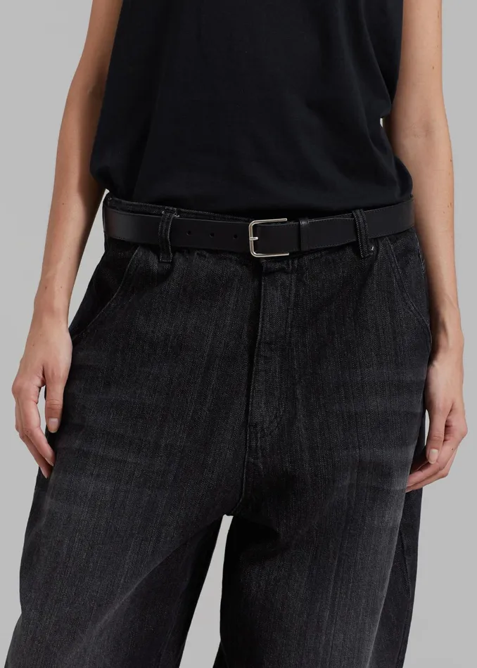 The Frankie Shop Bottoms Charleston Oversized Jeans 8211 Grey 8211 Women