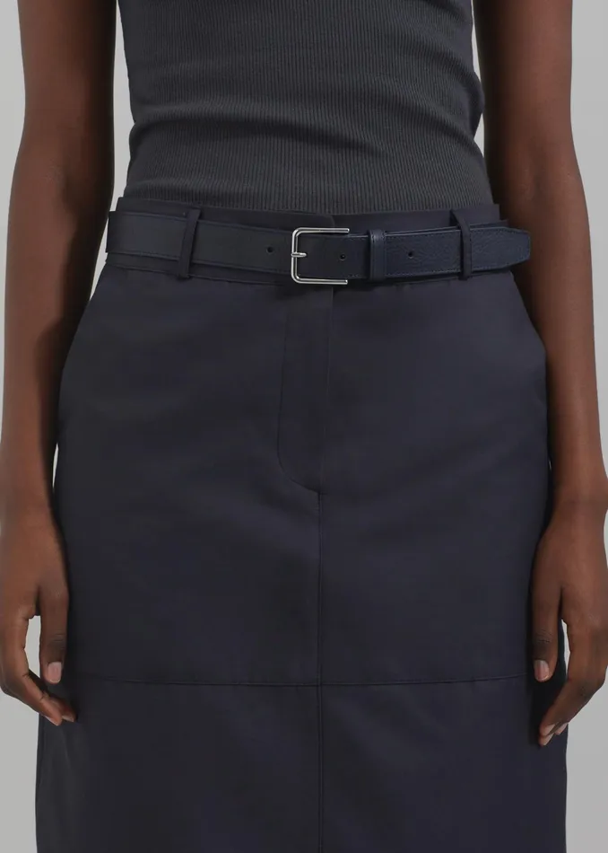 The Frankie Shop Bottoms Dara Midi Skirt 8211 Navy 8211 Women