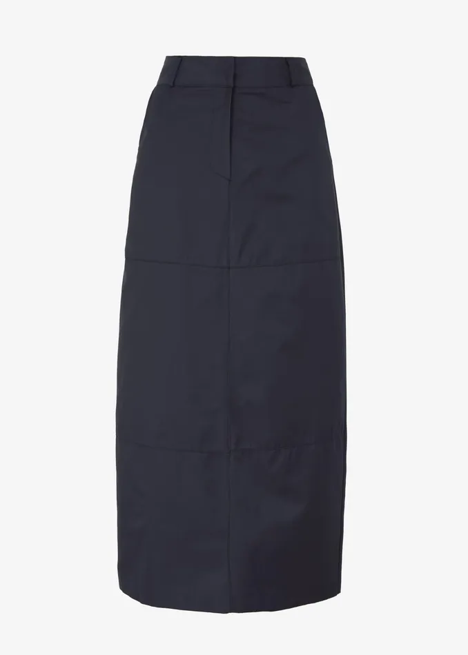 The Frankie Shop Bottoms Dara Midi Skirt 8211 Navy 8211 Women