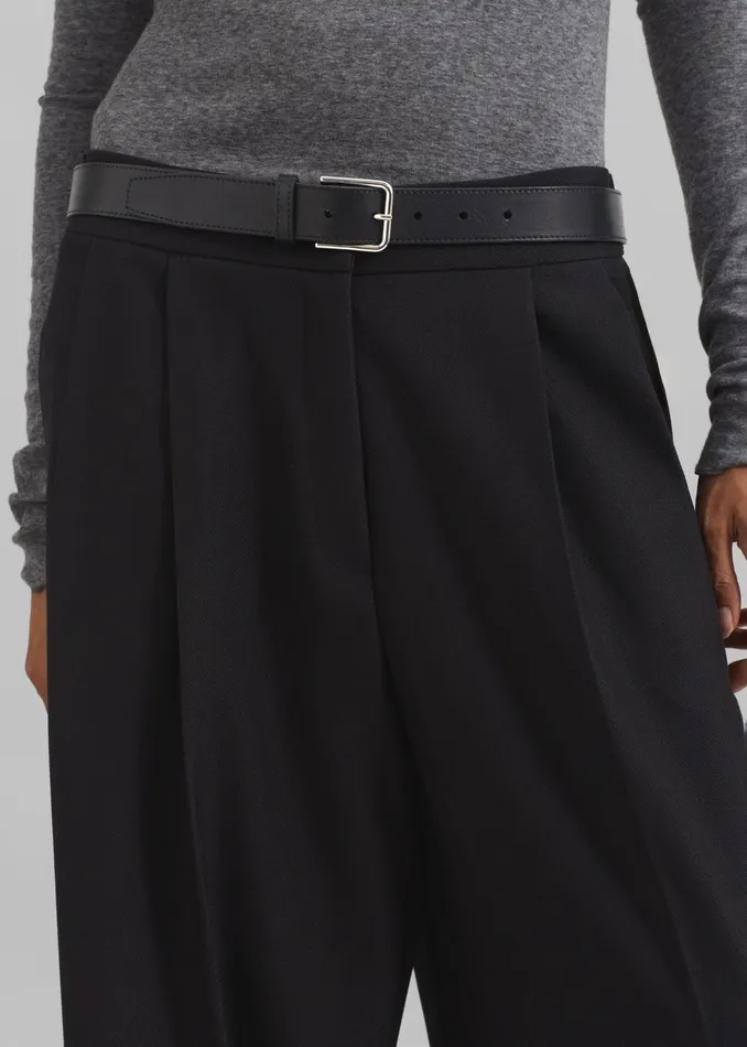 The Frankie Shop Bottoms Dina Pleated Trousers 8211 Black 8211 Women