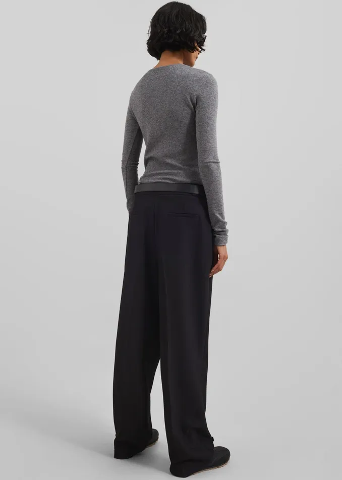 The Frankie Shop Bottoms Dina Pleated Trousers 8211 Black 8211 Women