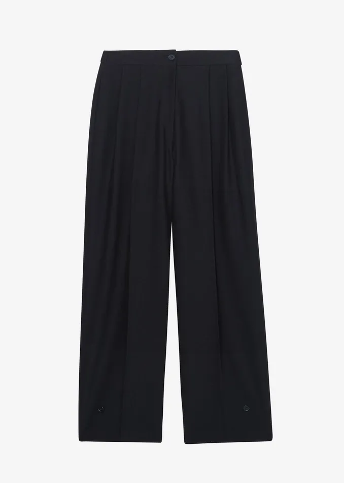 The Frankie Shop Bottoms Dina Pleated Trousers 8211 Black 8211 Women