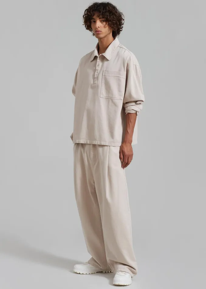 The Frankie Shop Bottoms Drew Denim Pants 8211 Natural 8211 Men