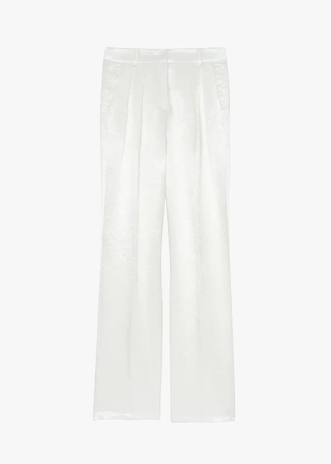The Frankie Shop Bottoms Elvira Pleated Trousers 8211 Ivory 8211 Women