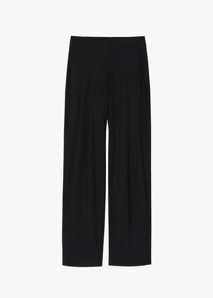 The Frankie Shop Bottoms Gelso Pleated Trousers 8211 Black 8211 Women