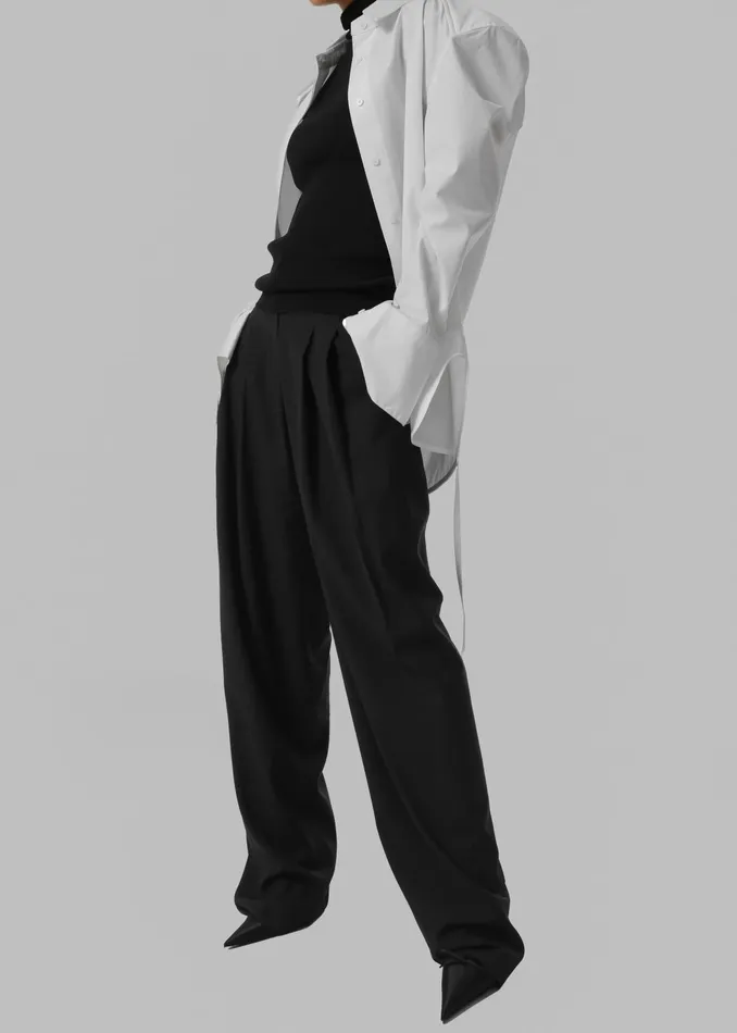 The Frankie Shop Bottoms Gelso Pleated Trousers 8211 Black 8211 Women