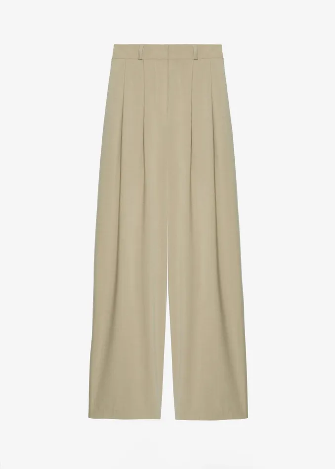 The Frankie Shop Bottoms Livvy Pleated Trousers 8211 Beige 8211 Women