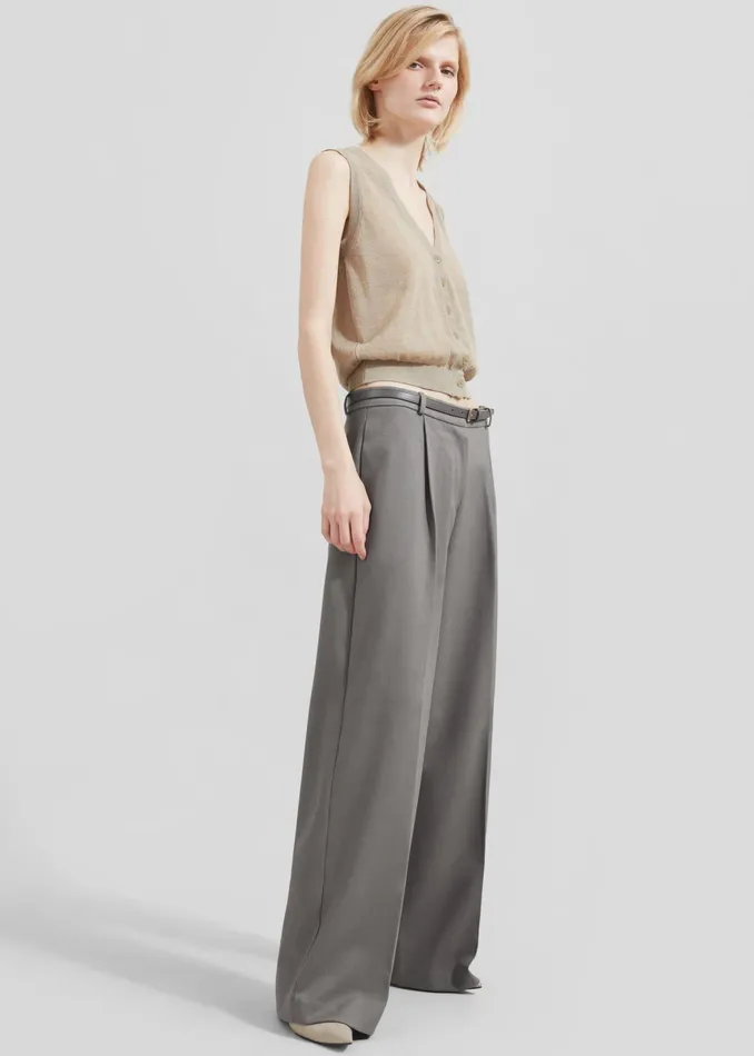 The Frankie Shop Bottoms Maya Trousers 8211 Grey 8211 Women