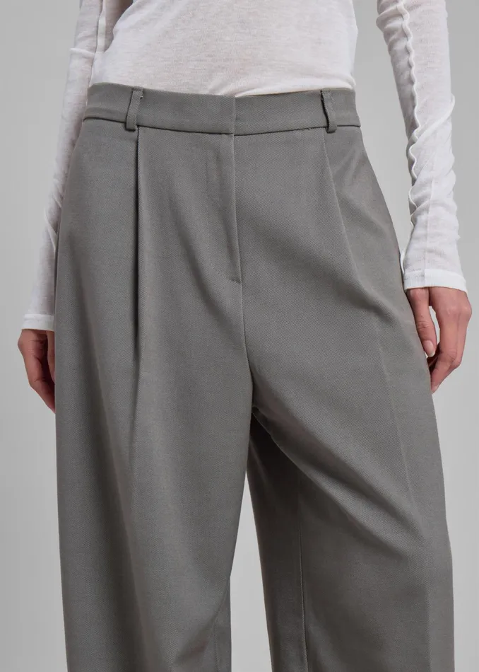 The Frankie Shop Bottoms Maya Trousers 8211 Grey 8211 Women