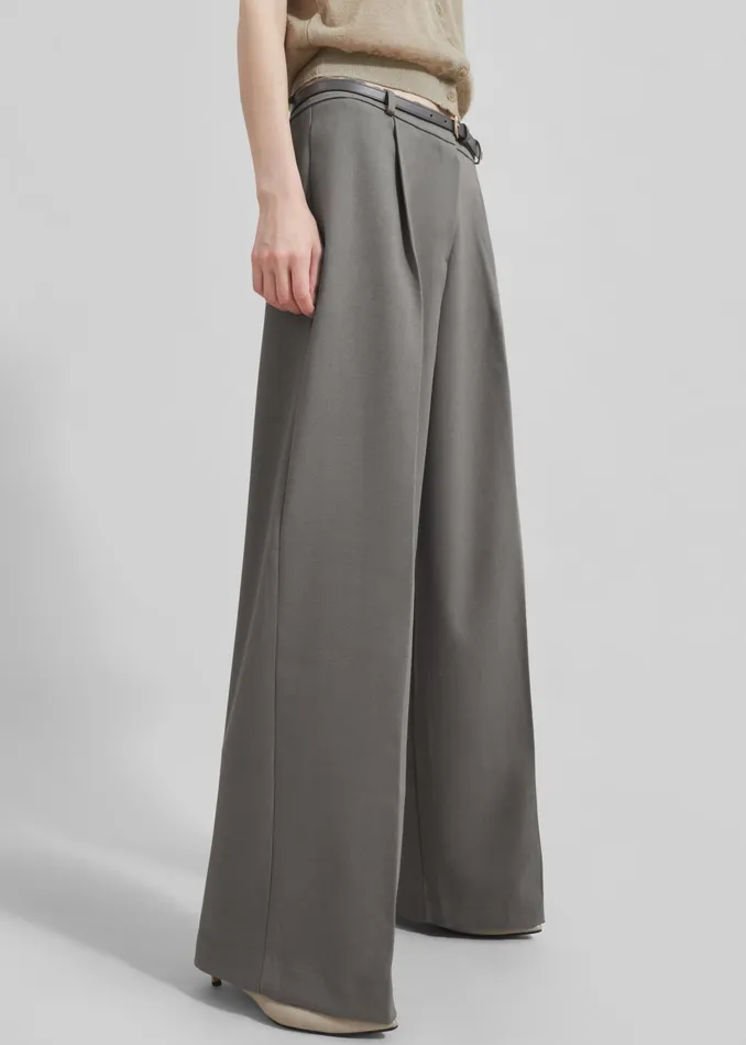 The Frankie Shop Bottoms Maya Trousers 8211 Grey 8211 Women