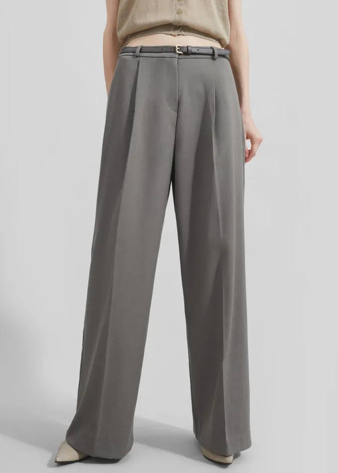 The Frankie Shop Bottoms Maya Trousers 8211 Grey 8211 Women