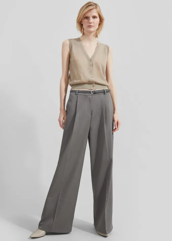 The Frankie Shop Bottoms Maya Trousers 8211 Grey 8211 Women
