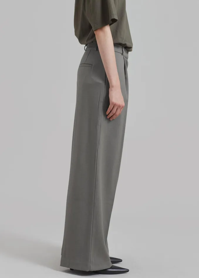 The Frankie Shop Bottoms Maya Trousers 8211 Grey 8211 Women