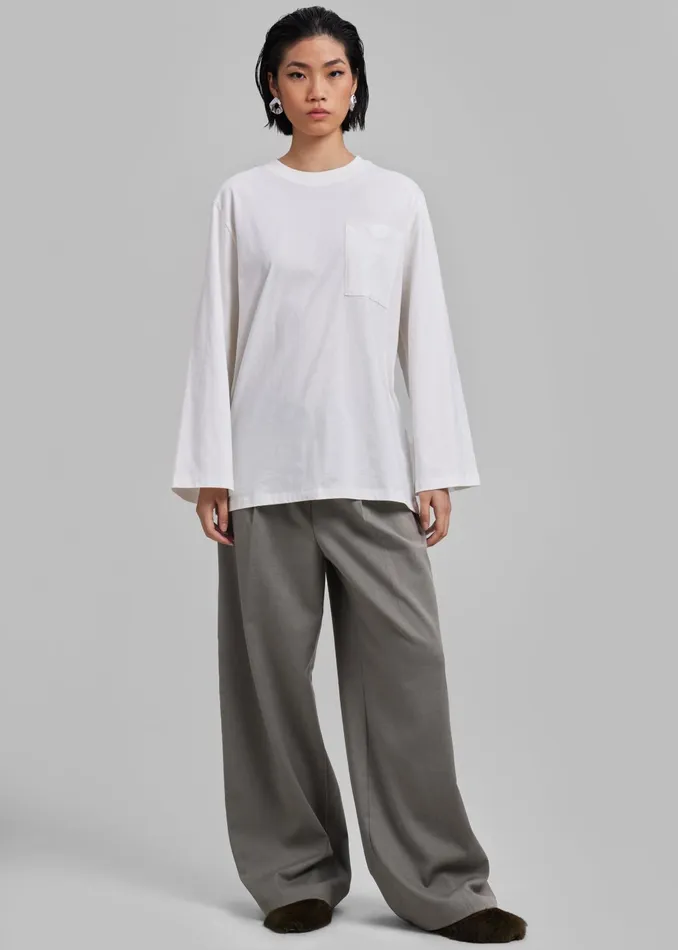 The Frankie Shop Bottoms Maya Trousers 8211 Grey 8211 Women