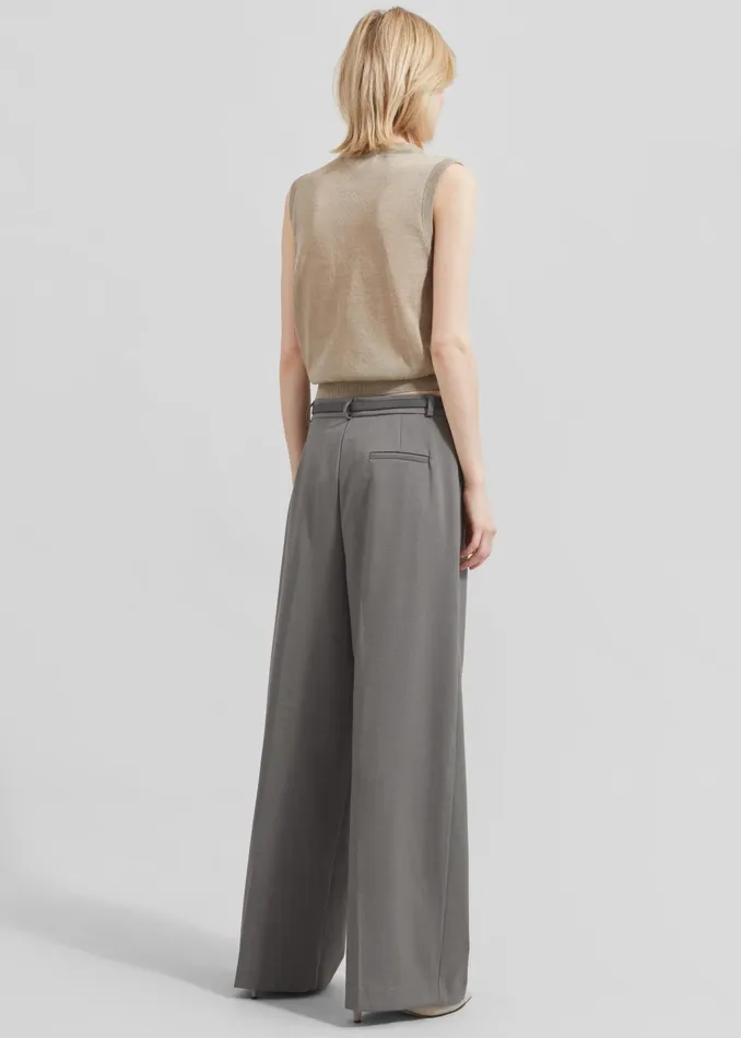 The Frankie Shop Bottoms Maya Trousers 8211 Grey 8211 Women