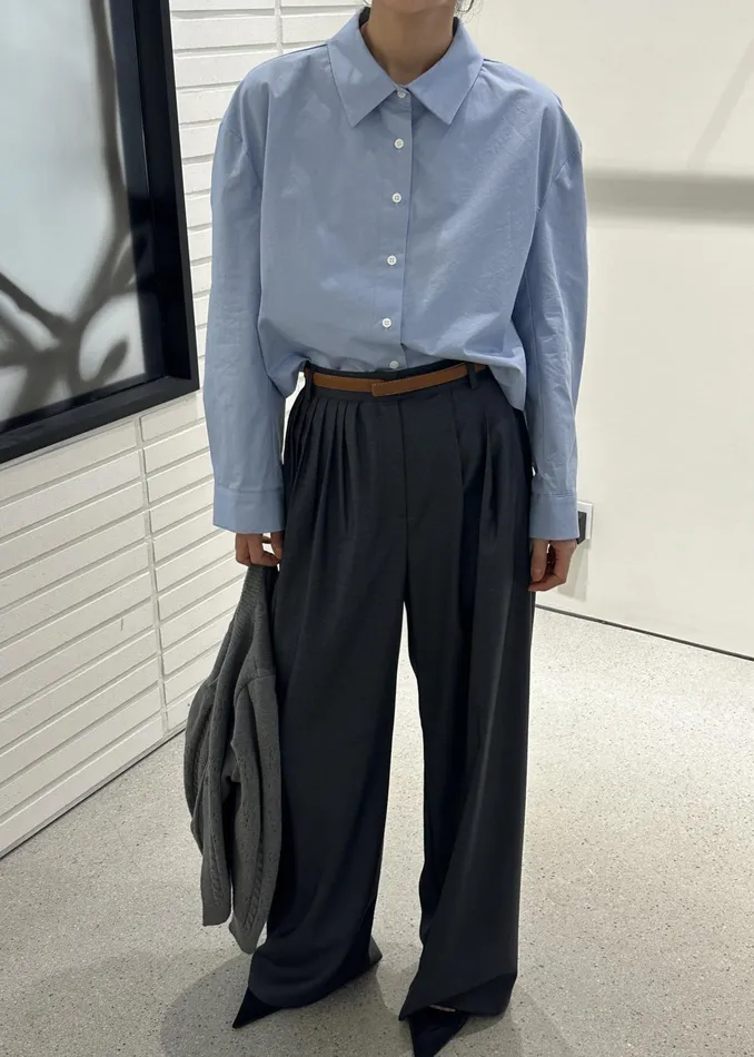 The Frankie Shop Bottoms Nyla Pleated Pants 8211 Charcoal 8211 Women