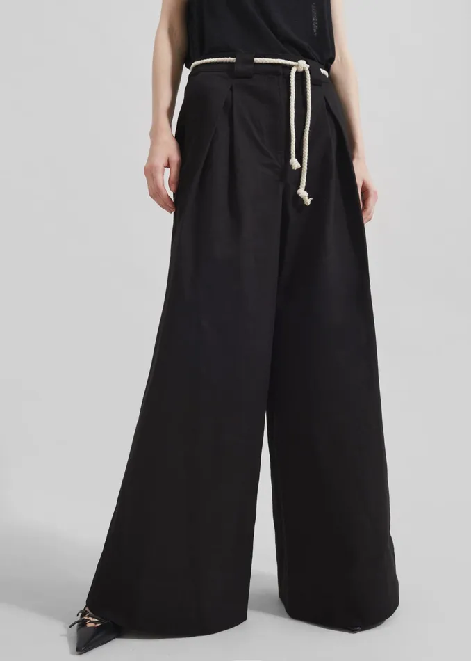 The Frankie Shop Bottoms The Garment Cassano Wide Pants 8211 Black 8211 Women The Frankie Shop Bottoms The Garment Cassano Wide Pants 8211 Black 8211 Women