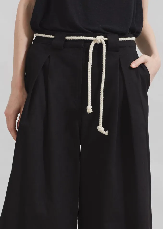 The Frankie Shop Bottoms The Garment Cassano Wide Pants 8211 Black 8211 Women