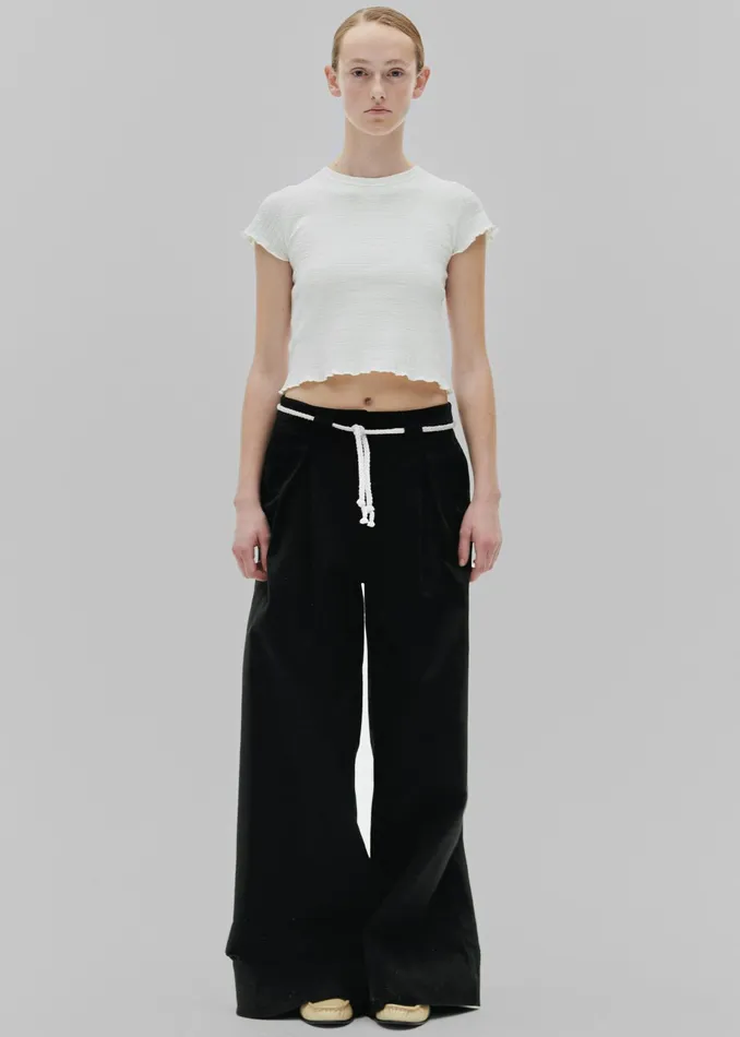The Frankie Shop Bottoms The Garment Cassano Wide Pants 8211 Black 8211 Women