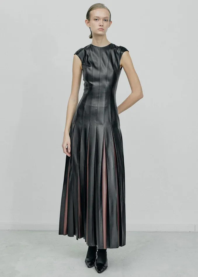 The Frankie Shop Dresses Gudu Dress 02 8211 BlackBrown 8211 Women