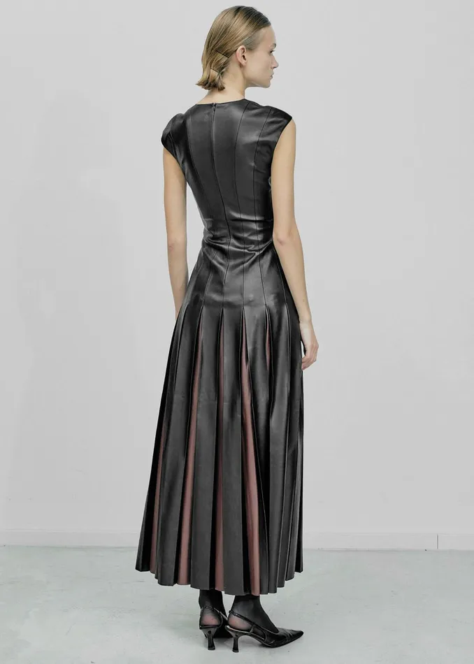 The Frankie Shop Dresses Gudu Dress 02 8211 BlackBrown 8211 Women