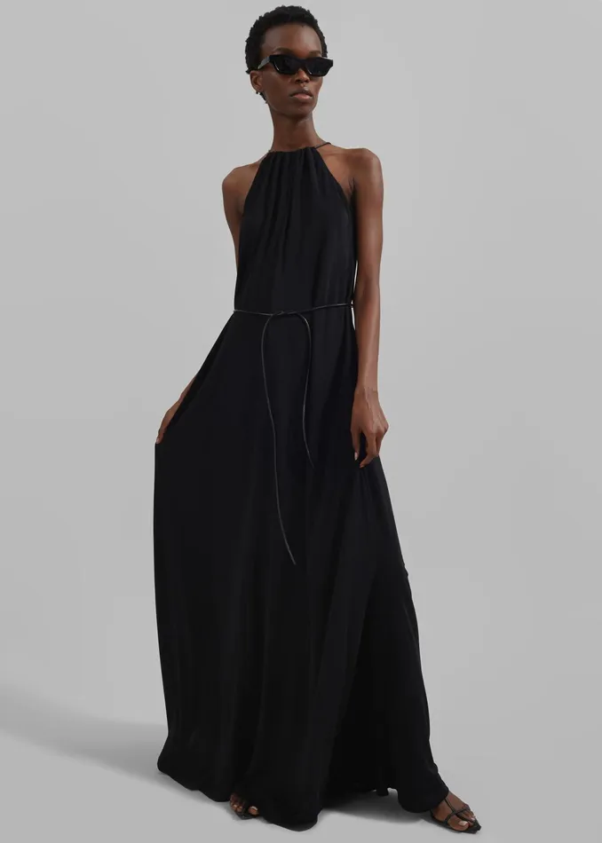 The Frankie Shop Dresses Proenza Schouler White Label Lenny Dress In Matte Jersey 8211 Black 8211 Women