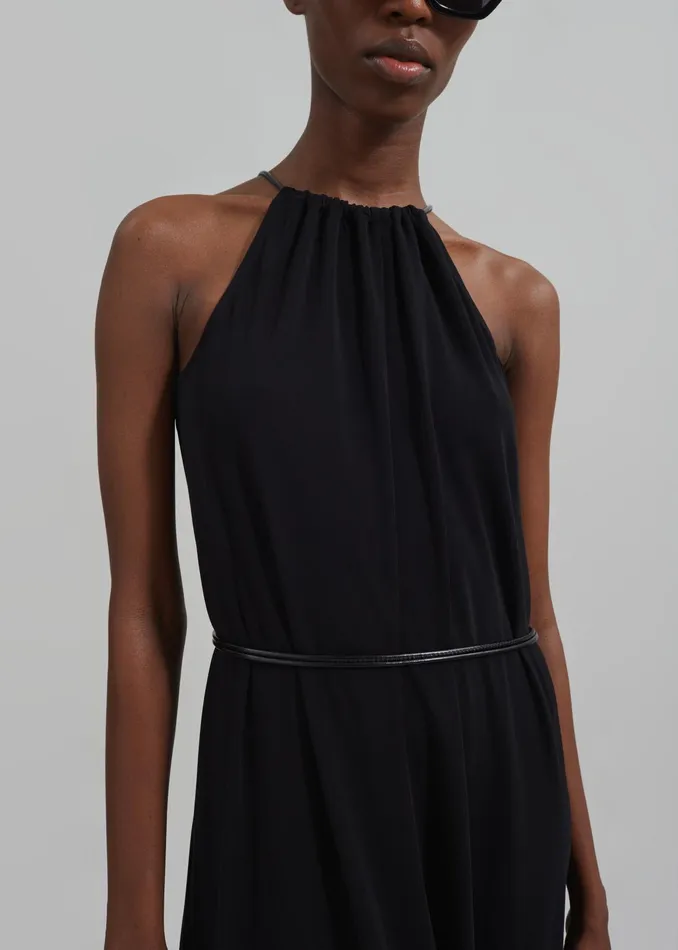 The Frankie Shop Dresses Proenza Schouler White Label Lenny Dress In Matte Jersey 8211 Black 8211 Women