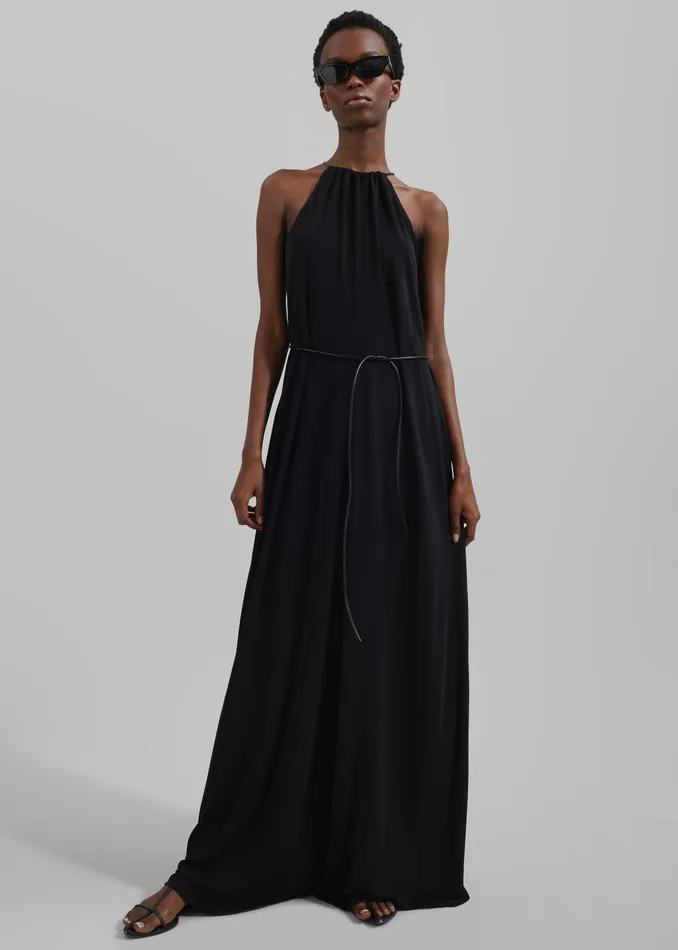 The Frankie Shop Dresses Proenza Schouler White Label Lenny Dress In Matte Jersey 8211 Black 8211 Women