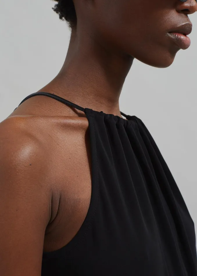 The Frankie Shop Dresses Proenza Schouler White Label Lenny Dress In Matte Jersey 8211 Black 8211 Women