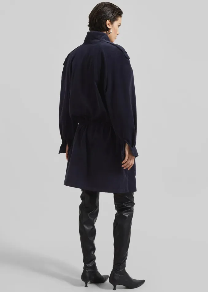 The Frankie Shop Dresses Sibelle Corduroy Dress 8211 Navy 8211 Women