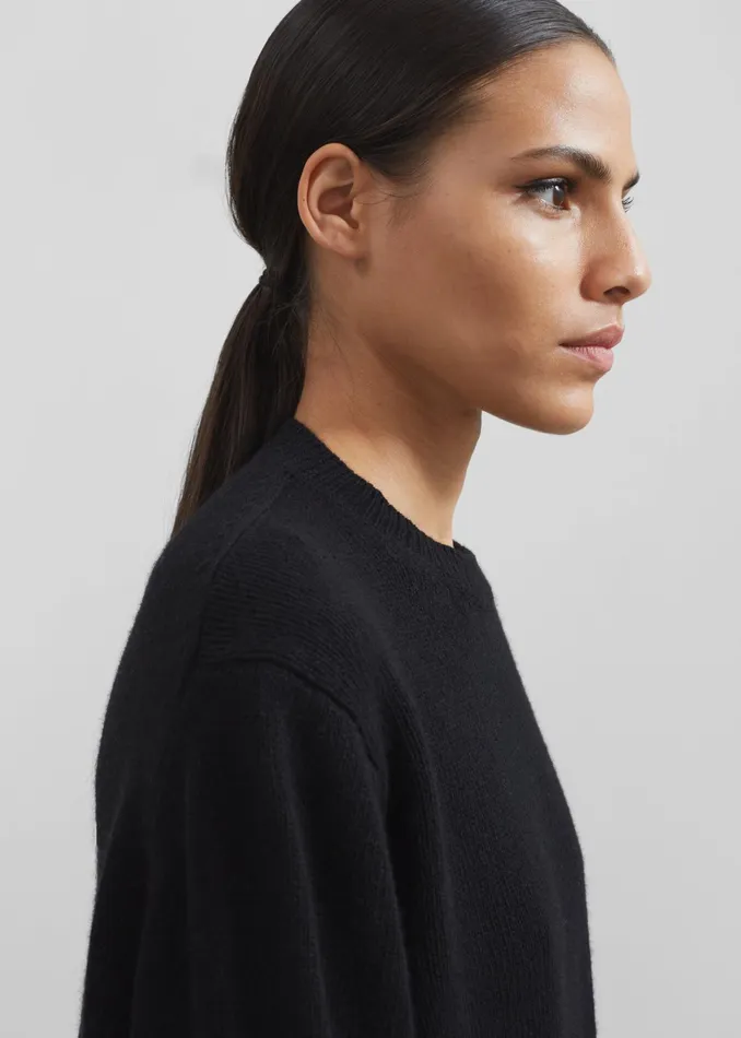 The Frankie Shop Knitwear Maxime Knit Sweater Dress 8211 Black 8211 Women