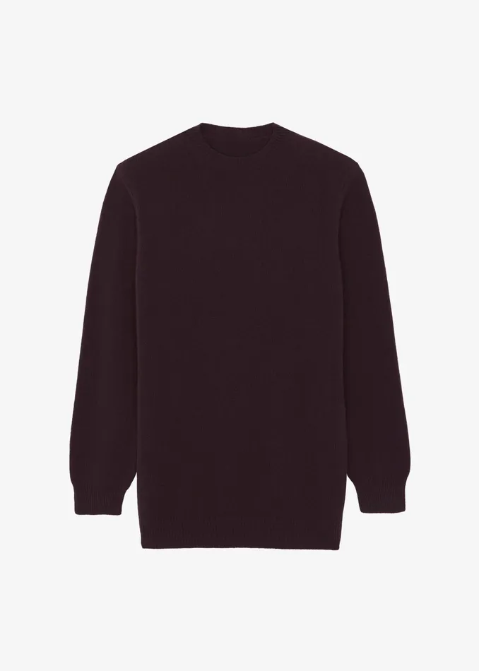 The Frankie Shop Knitwear Maxime Knit Sweater Dress 8211 Dark Plum 8211 Women